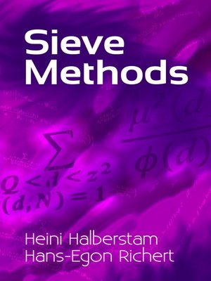 cover image of Sieve Methods